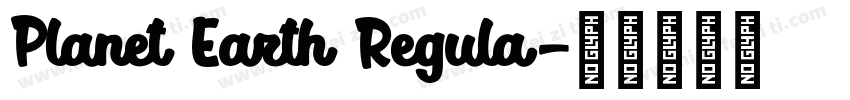 Planet Earth Regula字体转换